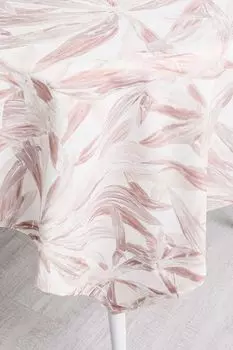 Хлопковая скатерть с принтом Pink flower COINCASA