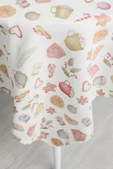 Хлопковая скатерть с принтом Sweets COINCASA