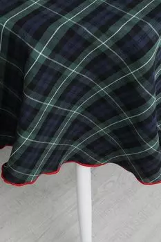 Хлопковая скатерть в клетку Tartan Dark COINCASA