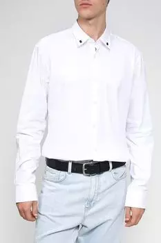 Хлопковая сорочка приталенного кроя HUGO