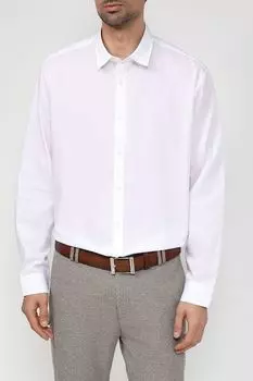 Хлопковая сорочка прямого кроя Esprit Casual