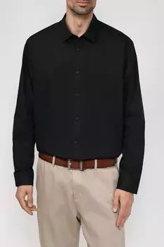 Хлопковая сорочка прямого кроя Esprit Casual