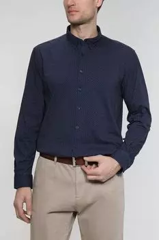 Хлопковая сорочка с принтом Cinque