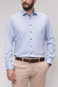 Хлопковая сорочка с принтом Olymp