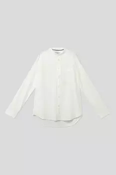 Хлопковая сорочка с вырезами по бокам Marc O'Polo Denim