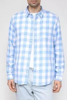 Хлопковая сорочка в клетку Esprit Edc