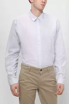 Хлопковая сорочка в полоску Esprit Casual