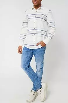 Хлопковая сорочка в полоску Loft