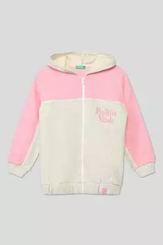 Хлопковая толстовка на молнии Benetton