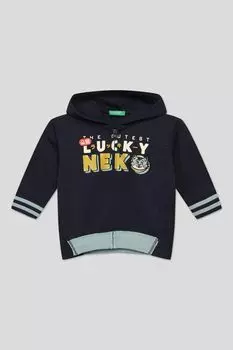 Хлопковая толстовка с принтом Benetton