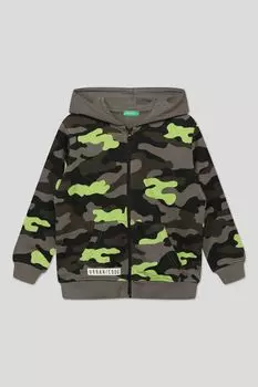 Хлопковая толстовка с принтом Benetton