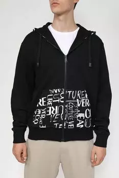 Хлопковая толстовка с принтом VERSACE JEANS COUTURE