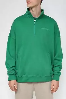 Хлопковая толстовка с воротником на молнии COLORPLAY