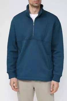 Хлопковая толстовка с воротников на молнии MARCO DI RADI