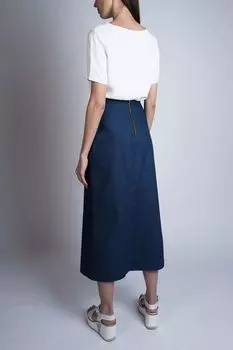 Хлопковая юбка миди Paola Ray