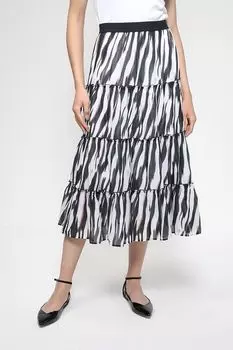 Хлопковая юбка на эластичном поясе с воланами Marc Aurel