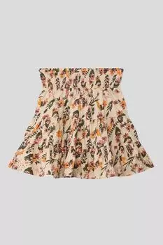 Хлопковая юбка с цветочным принтом OVS