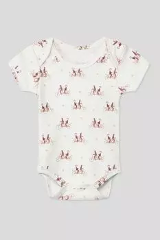 Хлопковое боди с принтом Aspaya