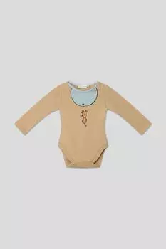 Хлопковое боди с принтом Choupette