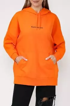 Хлопковое худи оверсайз с принтом Marc O'Polo Denim