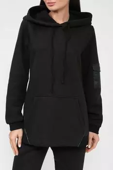 Хлопковое худи с карманом на рукаве Perspective