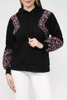 Хлопковое худи с контрастными деталями Desigual