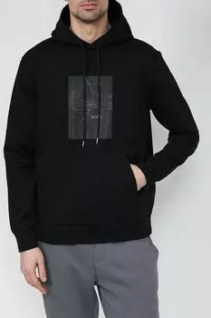 Хлопковое худи с логотипом BOSS