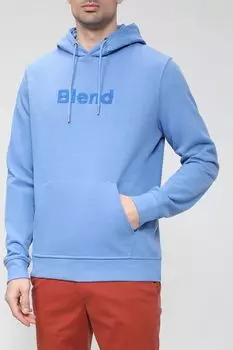 Хлопковое худи с логотипом бренда Blend