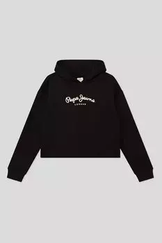 Хлопковое худи с логотипом бренда PEPE JEANS