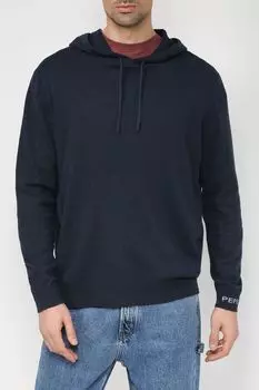 Хлопковое худи с логотипом бренда PEPE JEANS