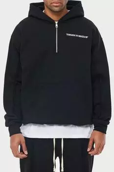 Хлопковое худи с молнией The Couture Club