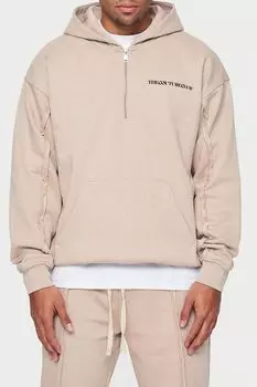 Хлопковое худи с молнией The Couture Club