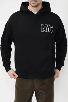 Хлопковое худи с принтом GRAND & HILLS