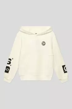 Хлопковое худи с принтом IDO