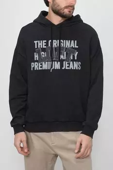 Хлопковое худи с принтом Loft