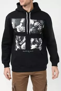 Хлопковое худи с принтом Loft