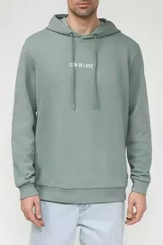 Хлопковое худи с принтом Loft