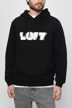 Хлопковое худи с принтом Loft