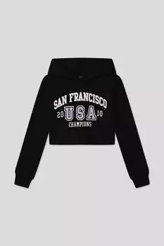 Хлопковое худи с принтом OVS