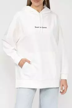 Хлопковое худи с принтом оверсайз Marc O'Polo Denim