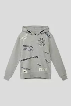 Хлопковое худи с принтом PEPE JEANS