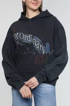 Хлопковое худи с принтом Replay