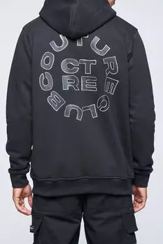 Хлопковое худи с принтом The Couture Club