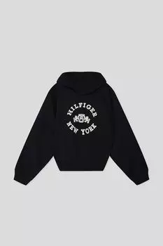 Хлопковое худи с принтом Tommy Hilfiger