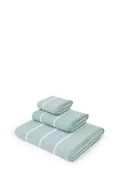 Хлопковое махровое полотенце с меланжевыми полосками Melange Stripes COINCASA