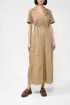 Хлопковое платье c V-вырезом Rinascimento