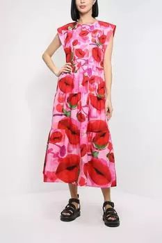 Хлопковое платье макси Desigual