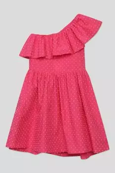 Хлопковое платье на одно плечо Mayoral