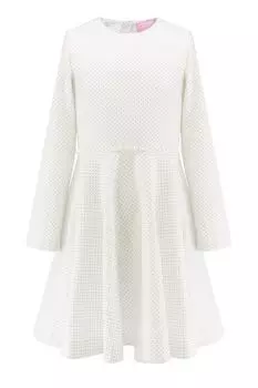 Хлопковое платье с бусинами на поясе EVIKA KIDS