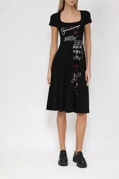 Хлопковое платье с коротким рукавом Desigual